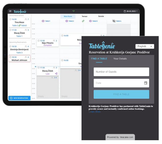 TableGenie screenshot